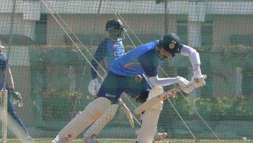 KL Rahul and KS Bharat during a training session in Nagpur [Credits: BCCI]