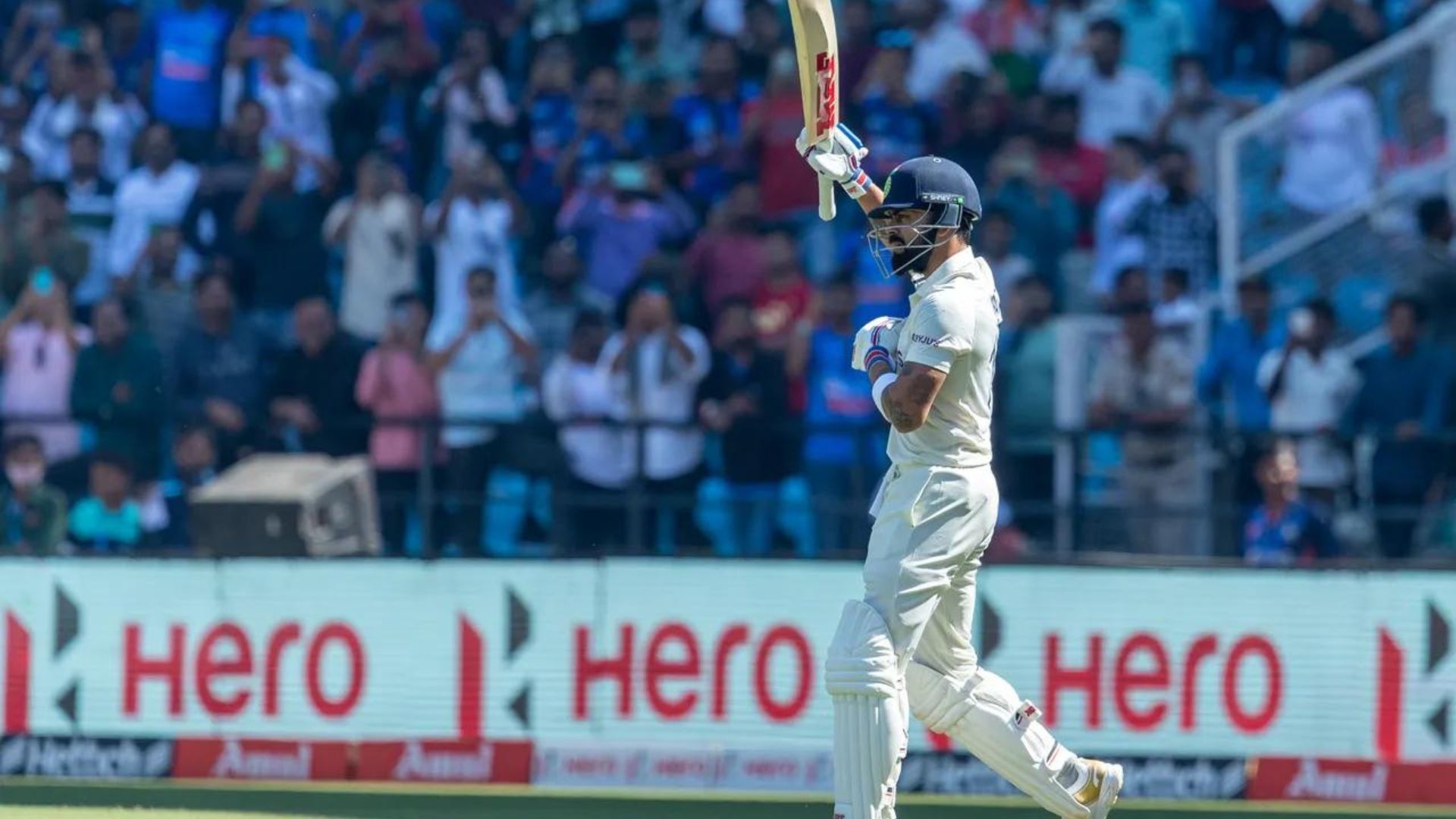 Virat Kohli was dismissed for just 12 in the Nagpur Test (P.C.: BCCI)