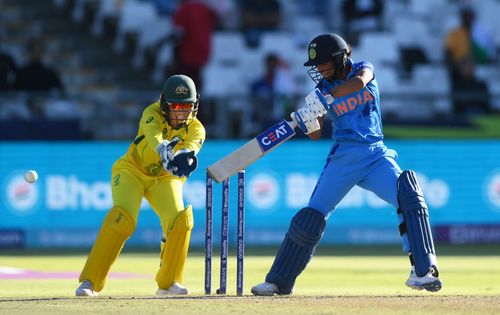 Harmanpreet Kaur scored a blazing half-century during India's chase.