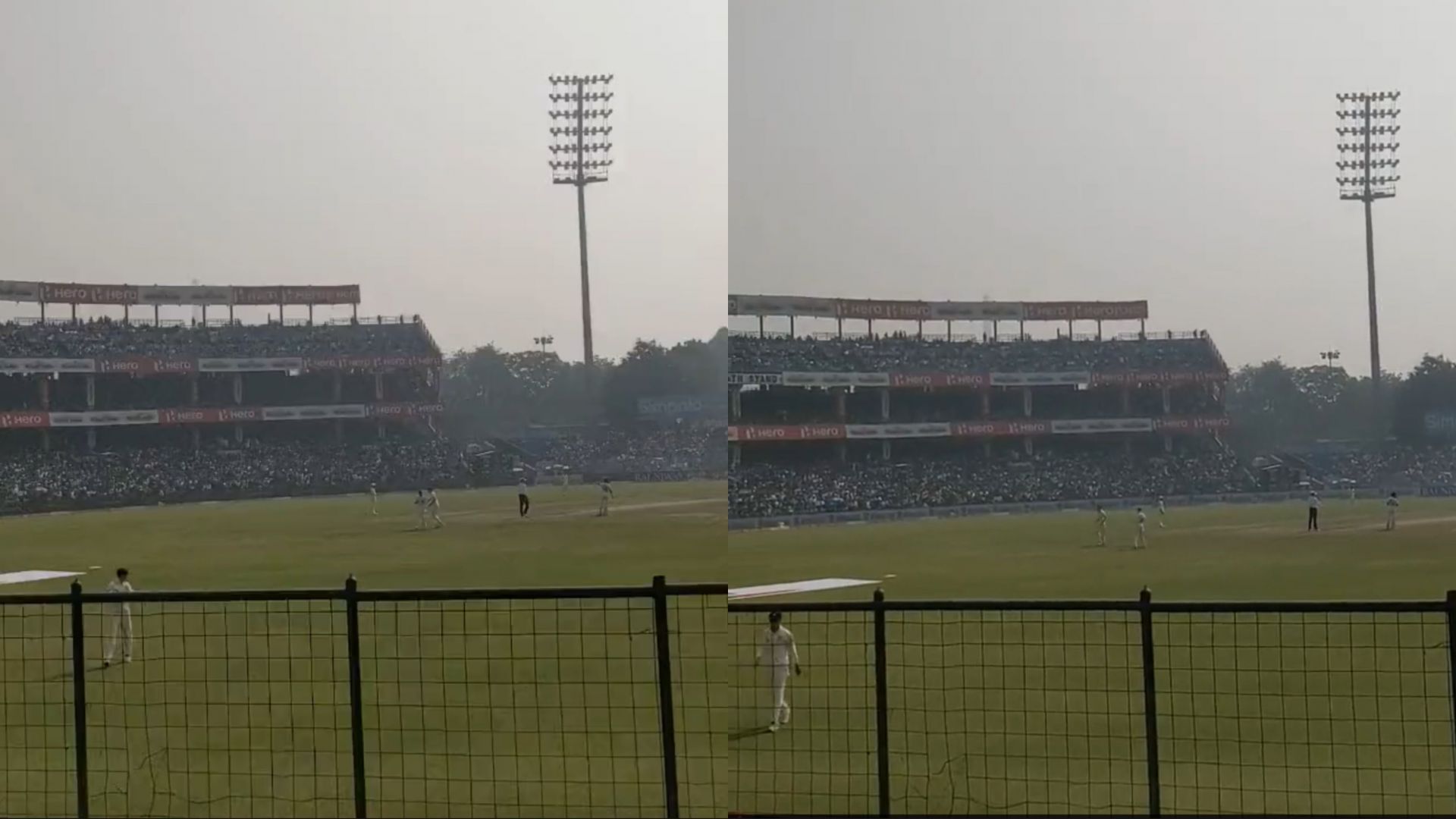 Fans in Delhi tried to annoy the Australians (Image: Twitter)