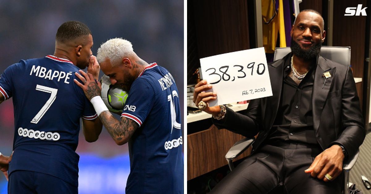 Mbappe and Neymar have reacted to LeBron James breaking the all-time NBA points record.