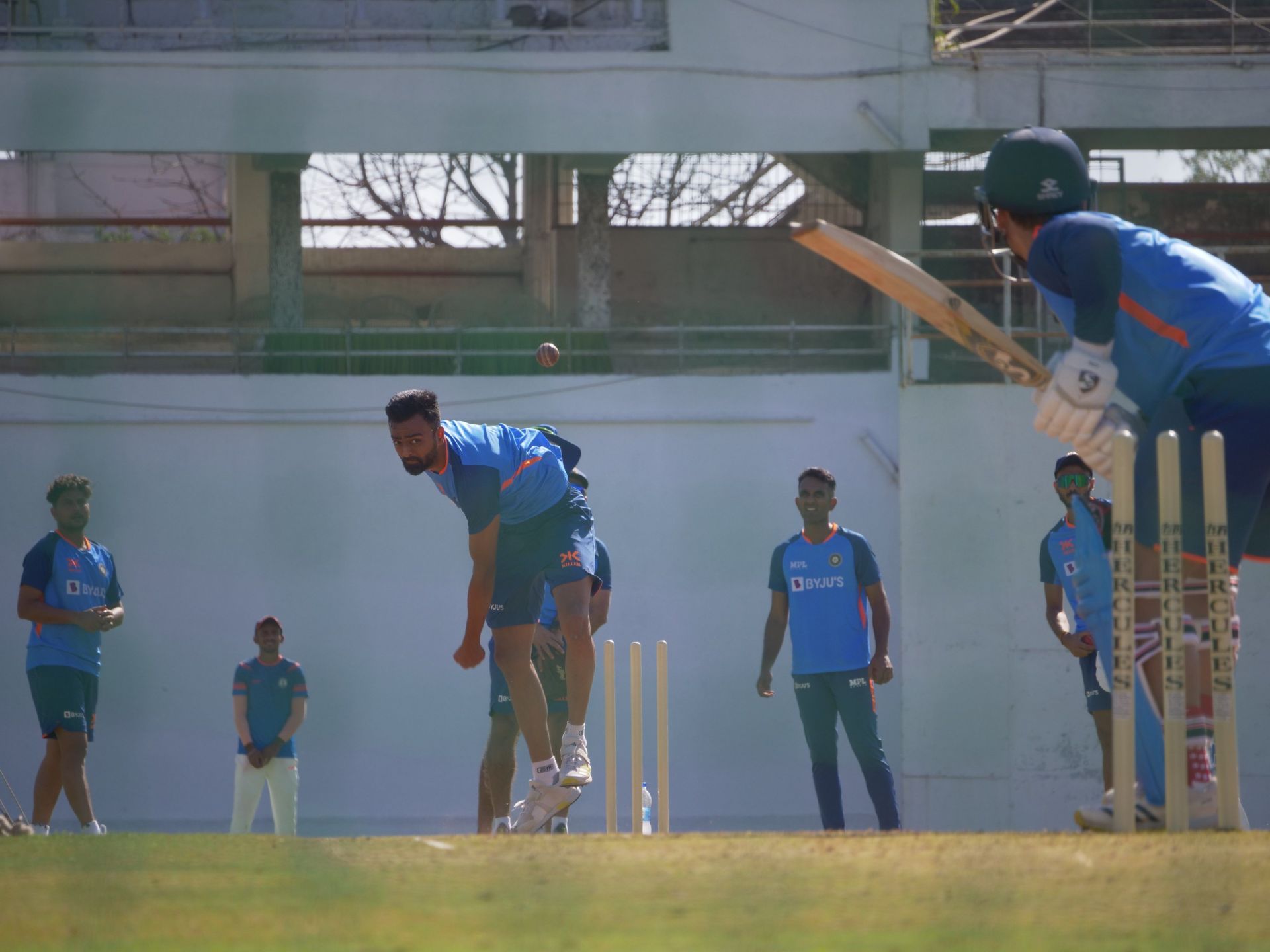 Team India warm up for Test series against Australia. (Credits: Twitter)