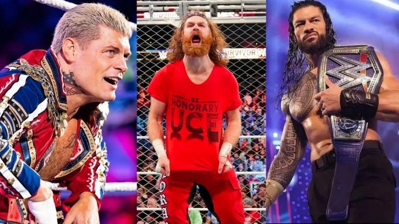 roman reigns sami zayn cody rhodes wrestlemania