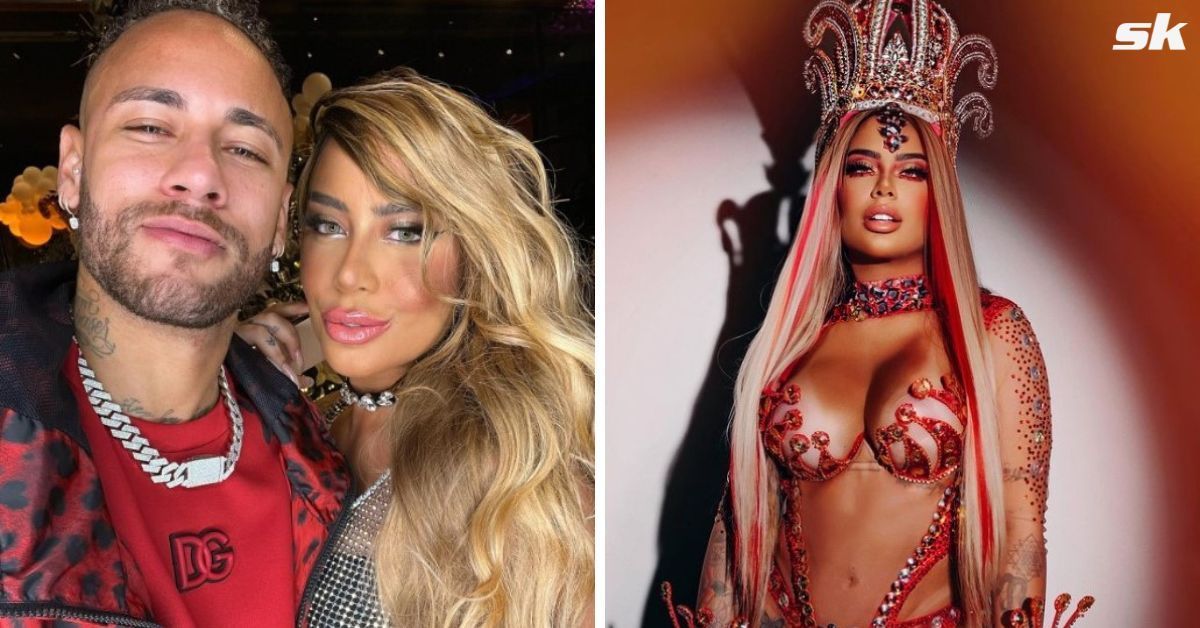 Neymar&rsquo;s sister Rafaella dazzles in sparkling red bikini at Carnival after undergoing liposuction