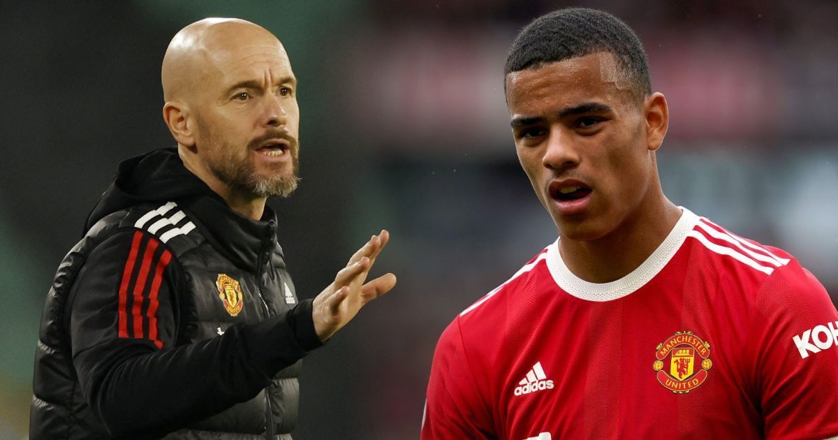 Manchester United manager Erik ten Hag and youngster Mason Greenwood