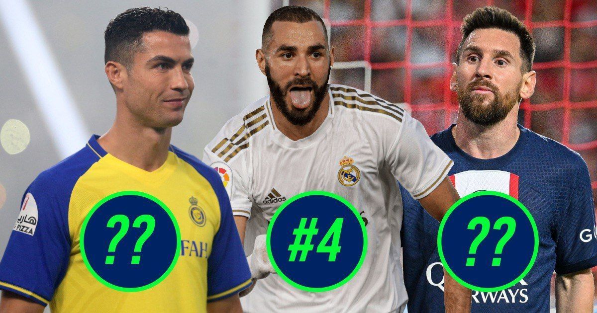 In picture: Cristiano Ronaldo (Left) | Karim Benzema (Middle) | Lionel Messi (Right)