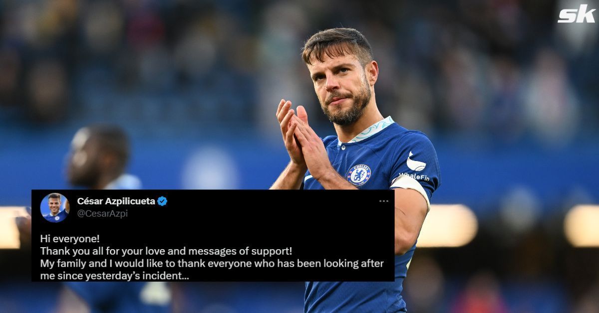 Chelsea star Cesar Azpilicueta shared an injury update