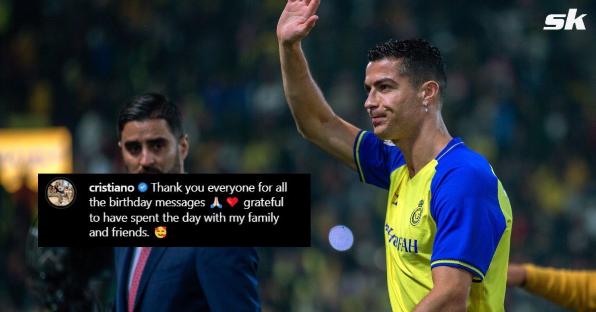 Cristiano Ronaldo posts heartfelt Instagram message on 38th birthday