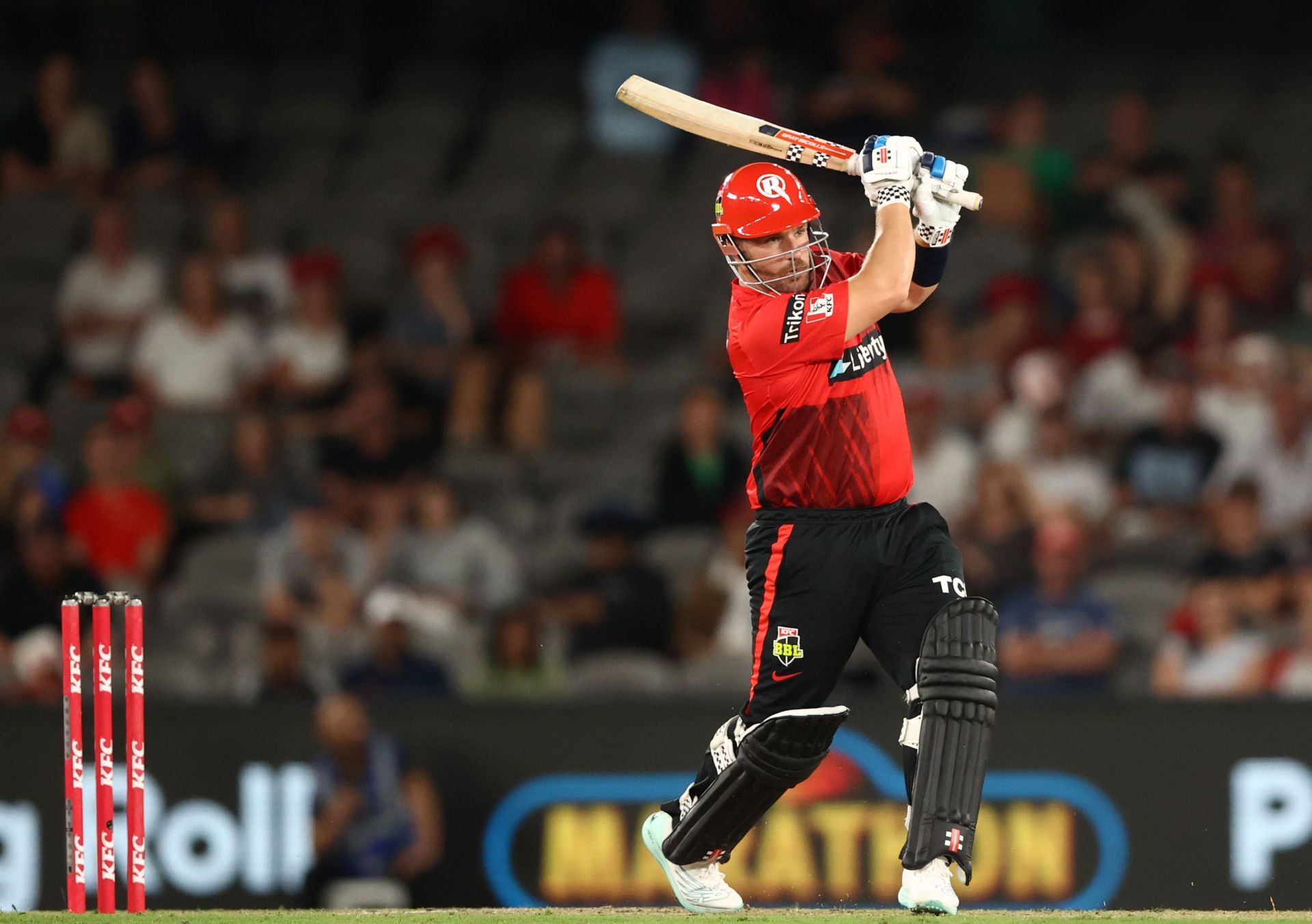 Aaron Finch during the BBL. Pic: Getty Images