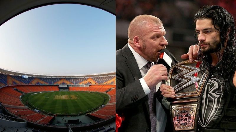 narendra modi stadium wwe wrestlemania_