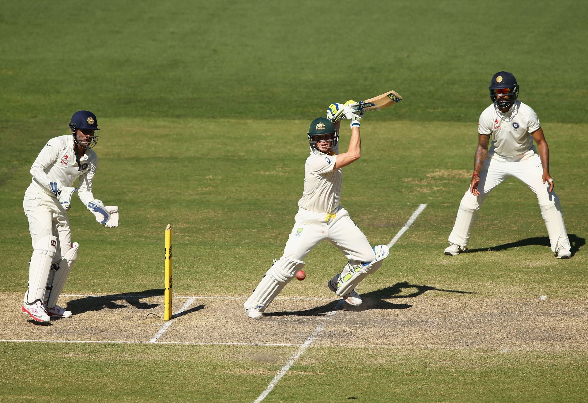 Steve Smith has exceptional numbers in Tests against India. Pic: Getty Images