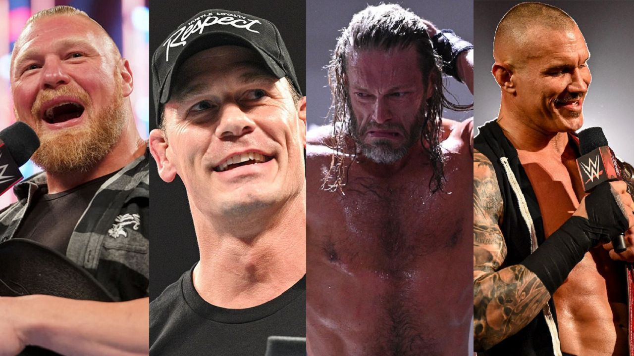 Brock Lesnar, John Cena, Edge, and Randy Orton