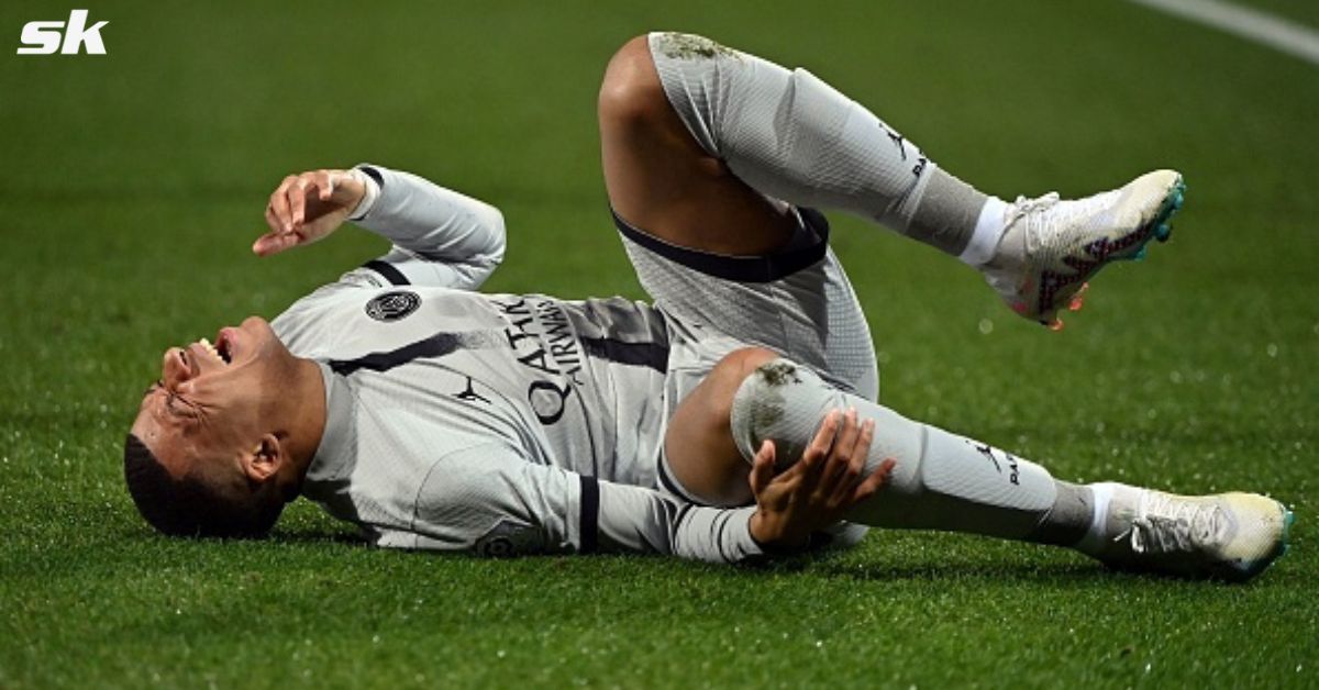 Kylian Mbappe picked up an injury during PSG