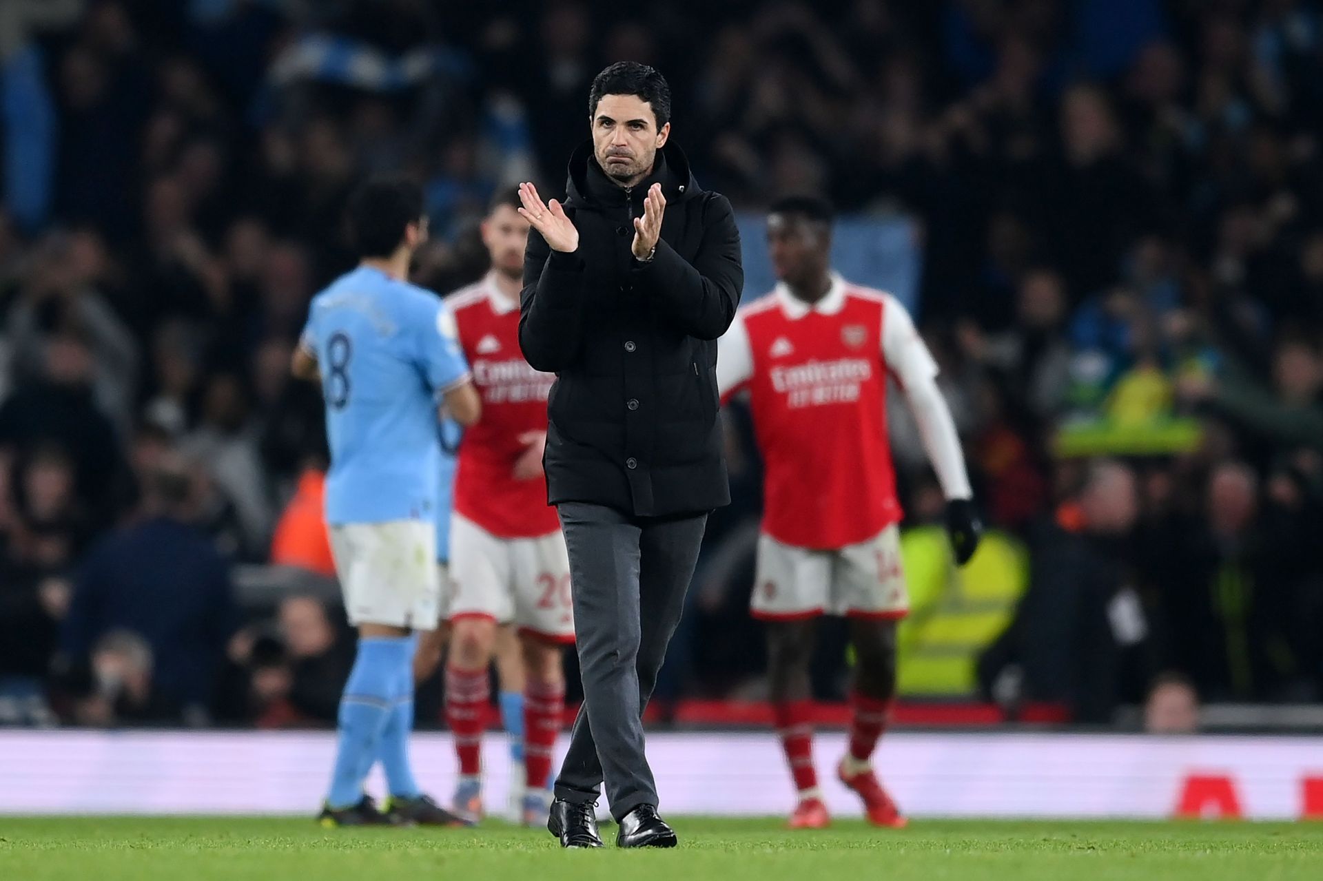 Mikel Arteta is happy at the Emirates.