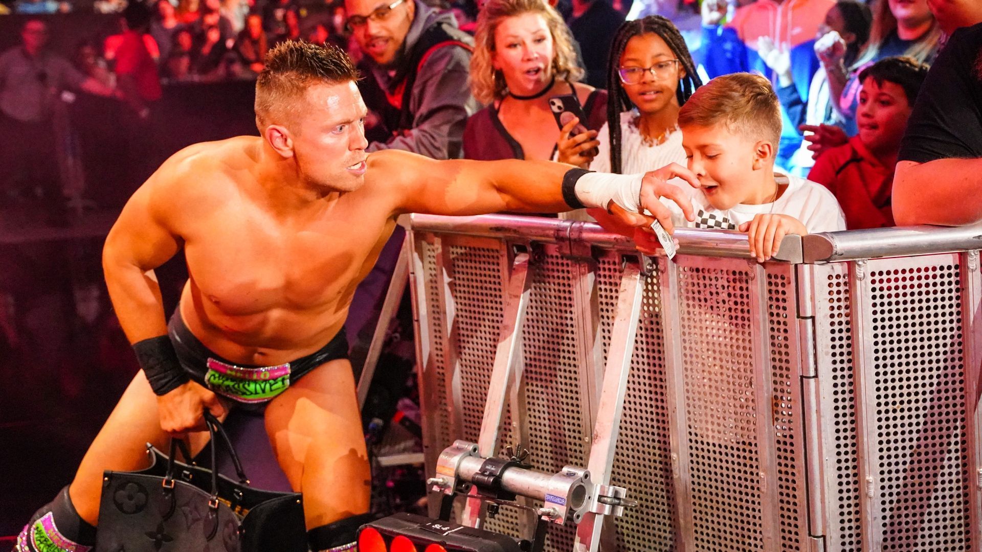 The Miz with fans