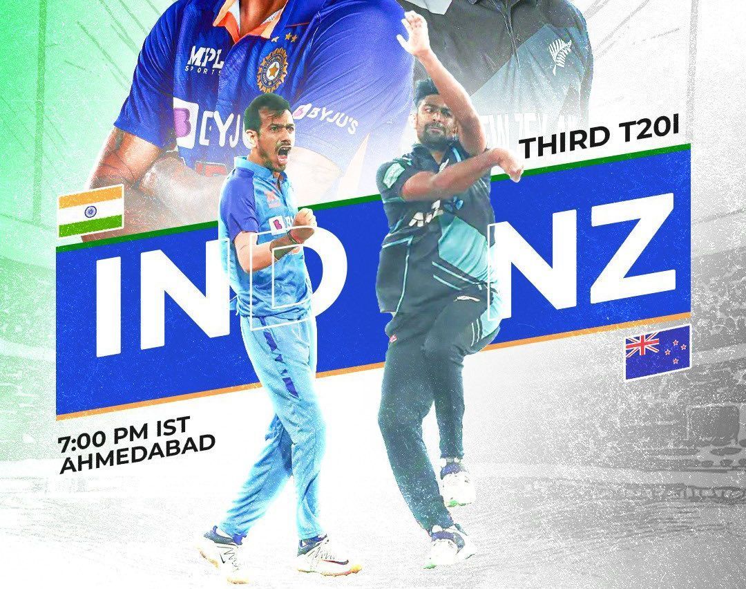 India and New Zealand will lock horns in Ahmedabad for the 3rd T20I [Pic Credit: Sportskeeda]