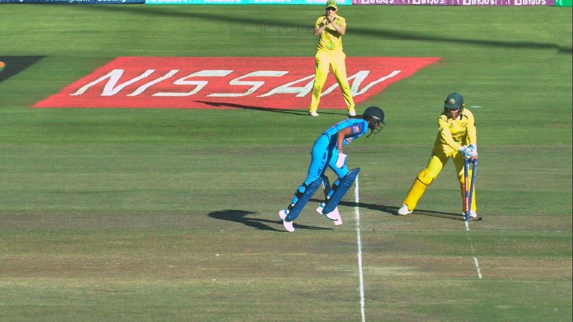 Harmanpreet Kaur run out