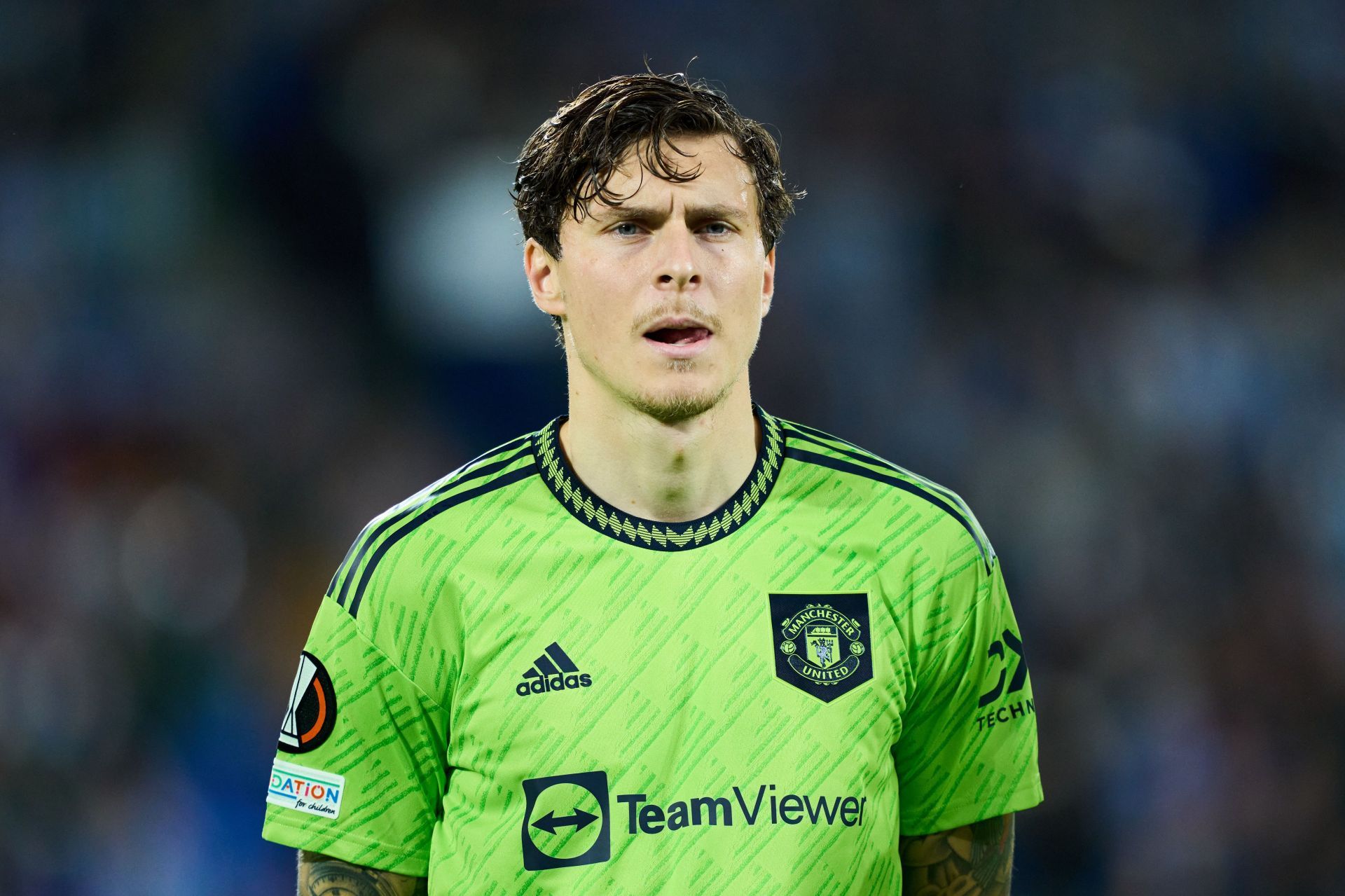 Victor Lindelof was used in midfield against Forest midweek.