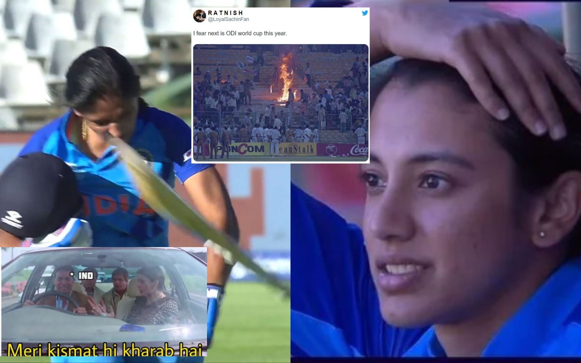 Fans react after India