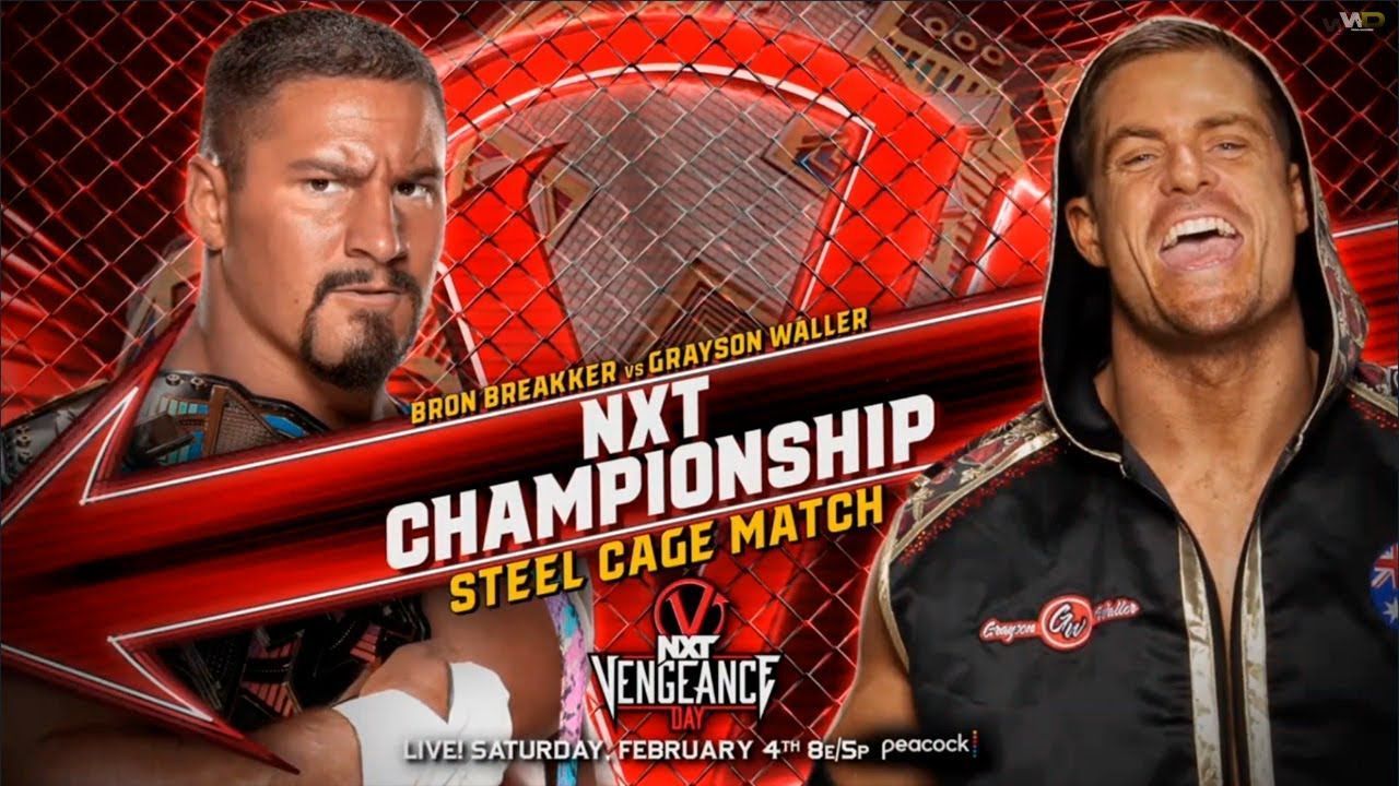 The NXT Championship will be defended inside of a steel cage