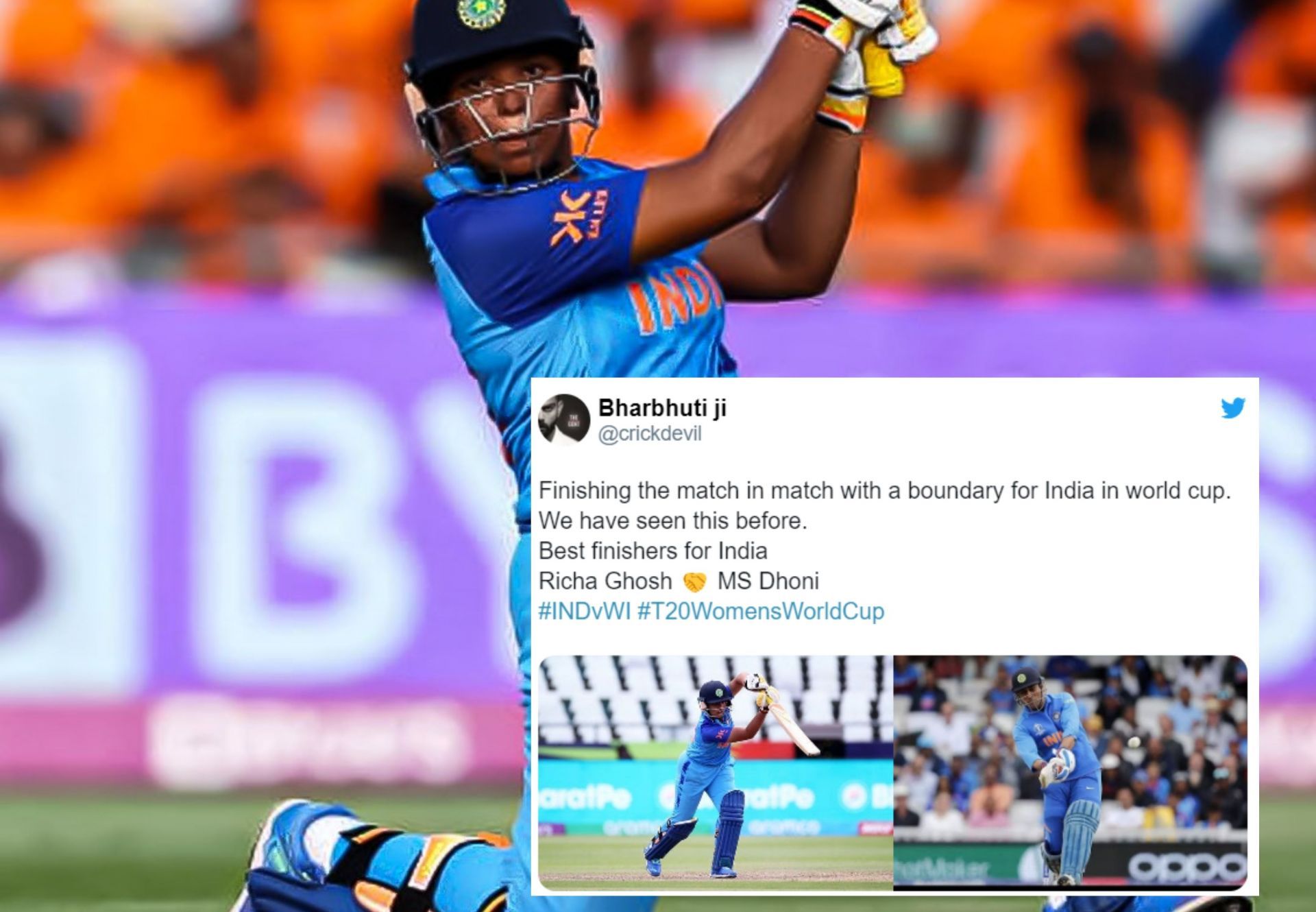 Fans react after India