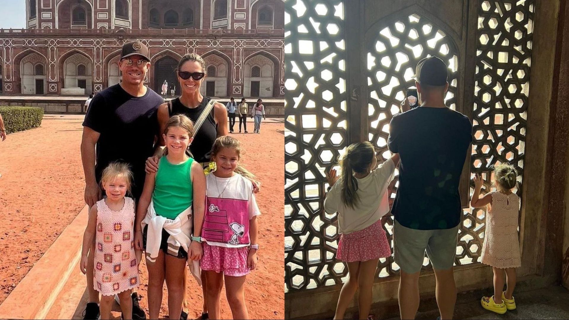 David Warner visited Humayun