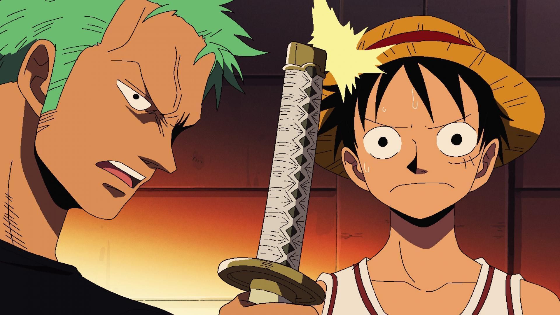 Luffy and Zoro seem set to team up with some of their oldest enemies in the coming issues (Image via Toei Animation)