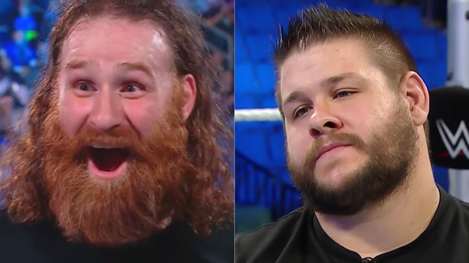 Sami Zayn (left); Kevin Owens (right)