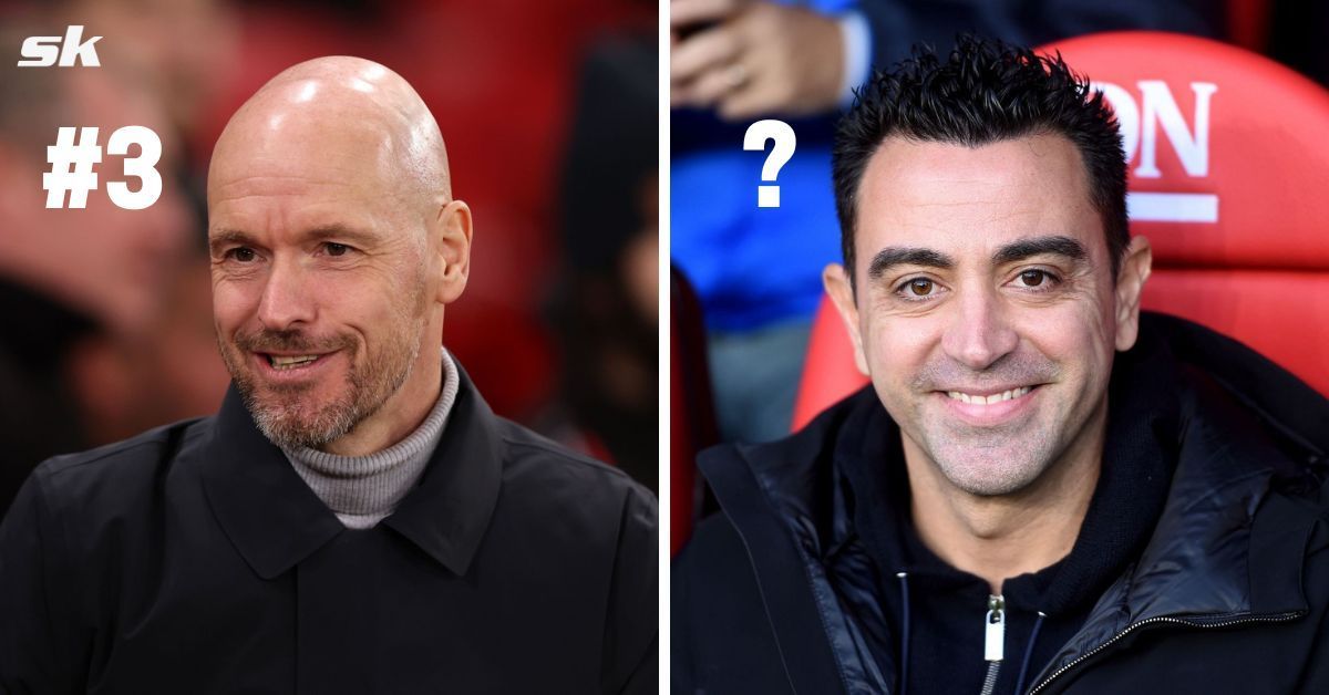 Erik ten Hag (left) and Xavi (right)