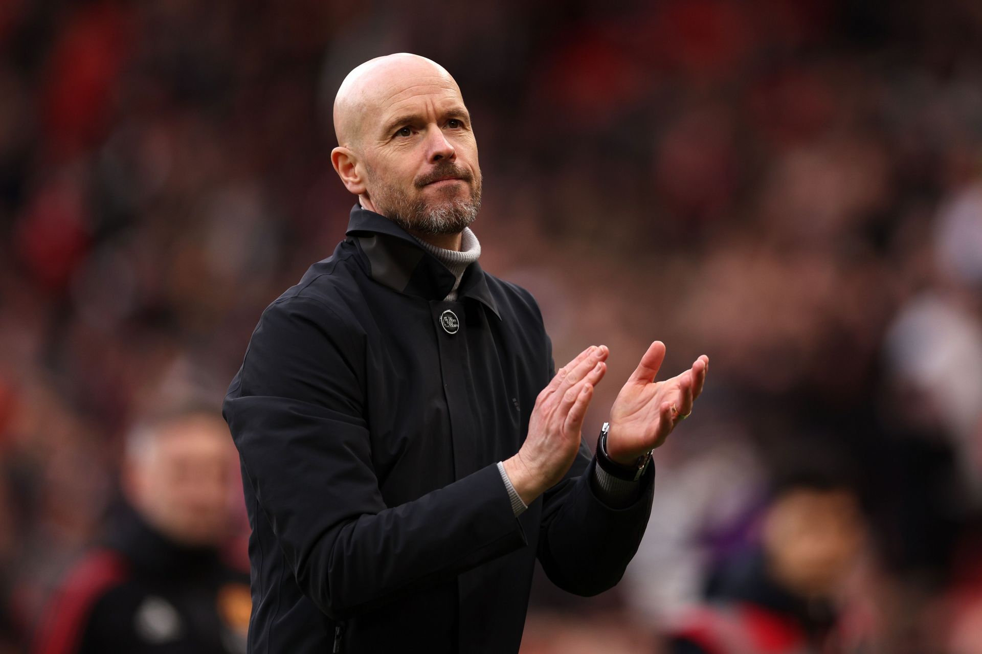 Erik ten Hag was in buoyant mood ahead of the win over Barcelona.