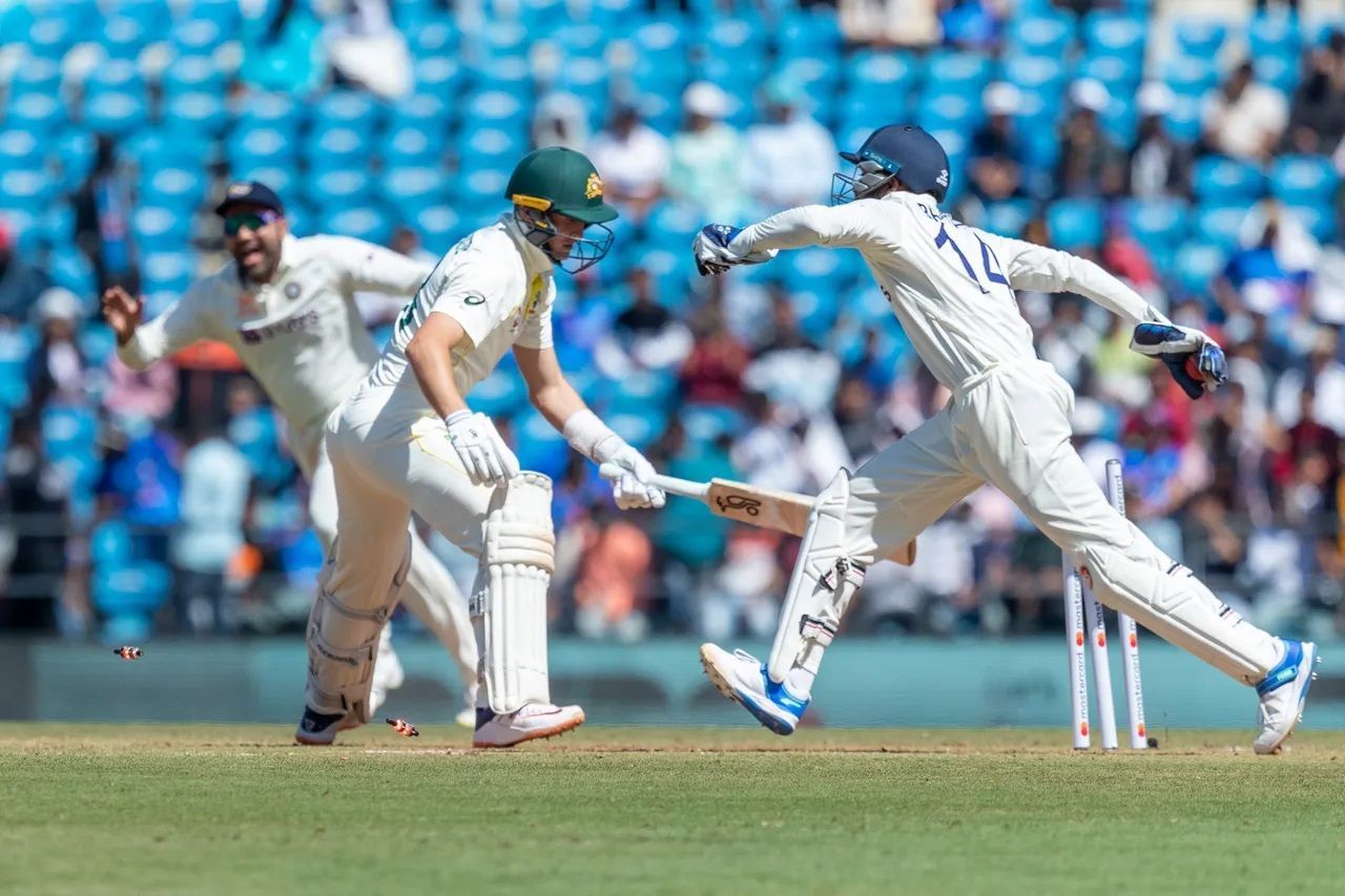 Australia were bowled out for a below-par score on Day 1 of the Nagpur Test. [P/C: BCCI]