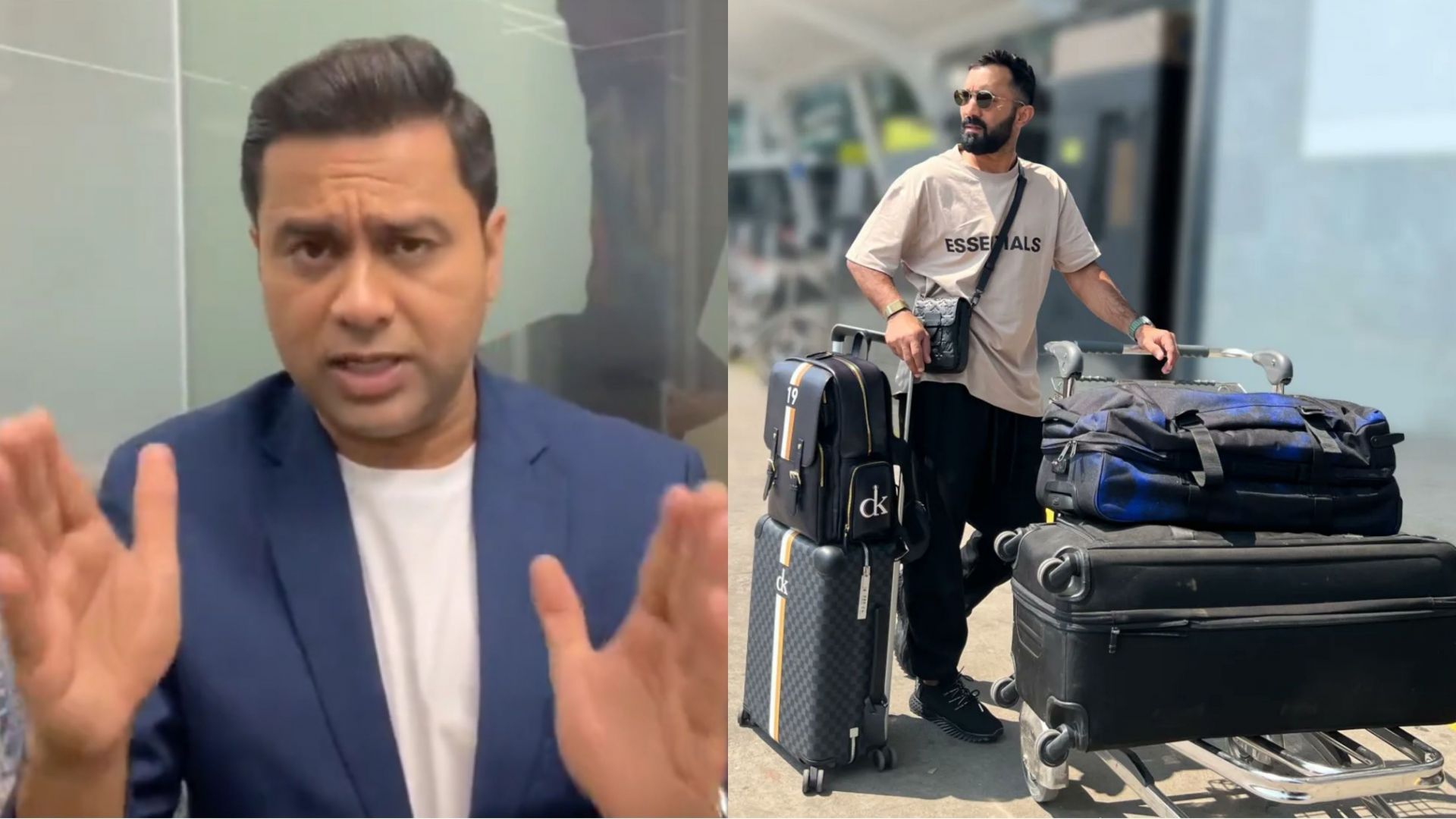 Aakash Chopra and Dinesh Karthik (Image: Twitter)