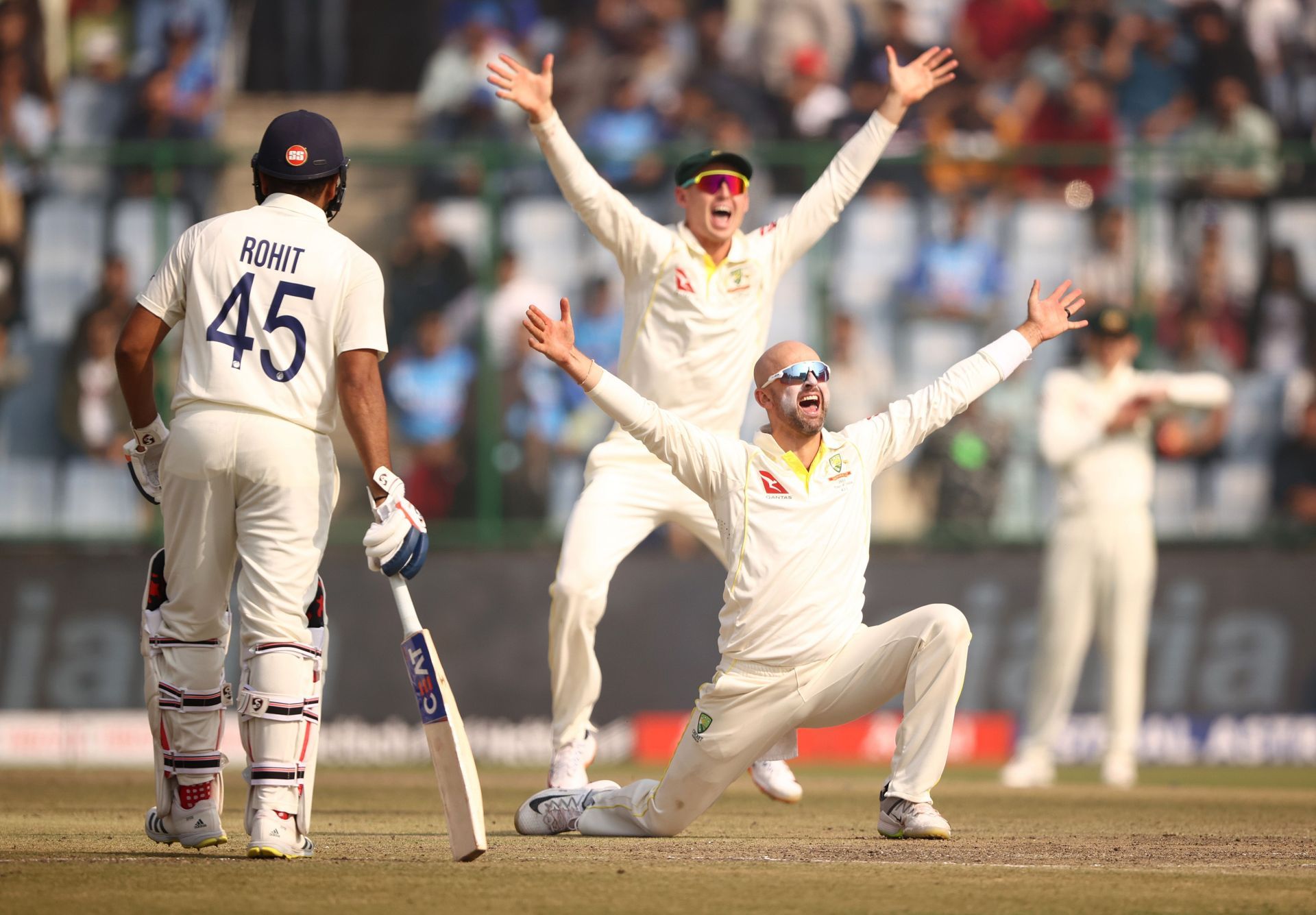 Nathan Lyon in full flow (Image: Getty)