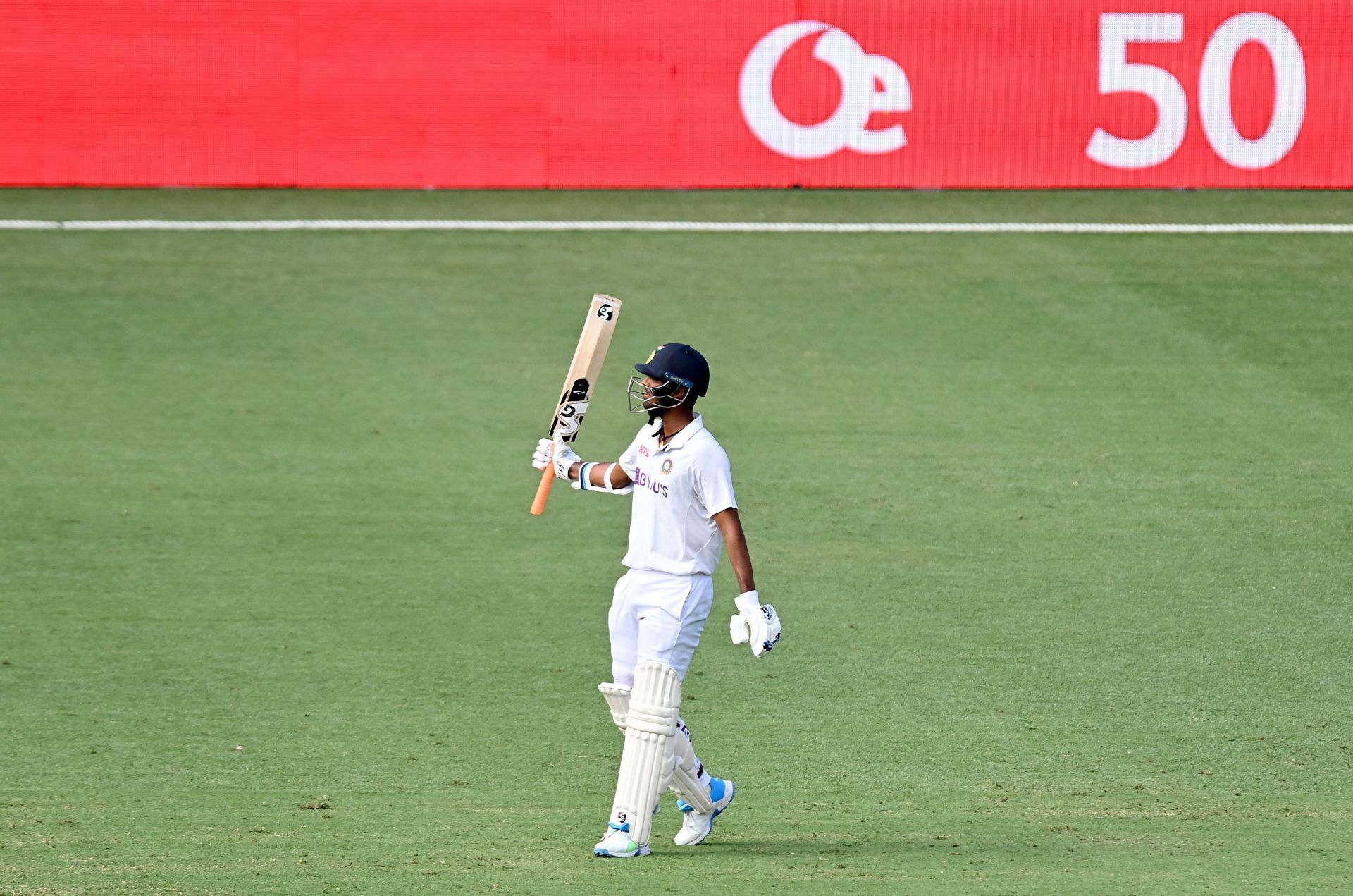 Sundar scored a half-century on debut against Australia