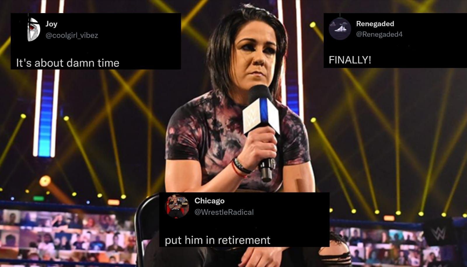 Bayley called out a 54-year-old male WWE personality