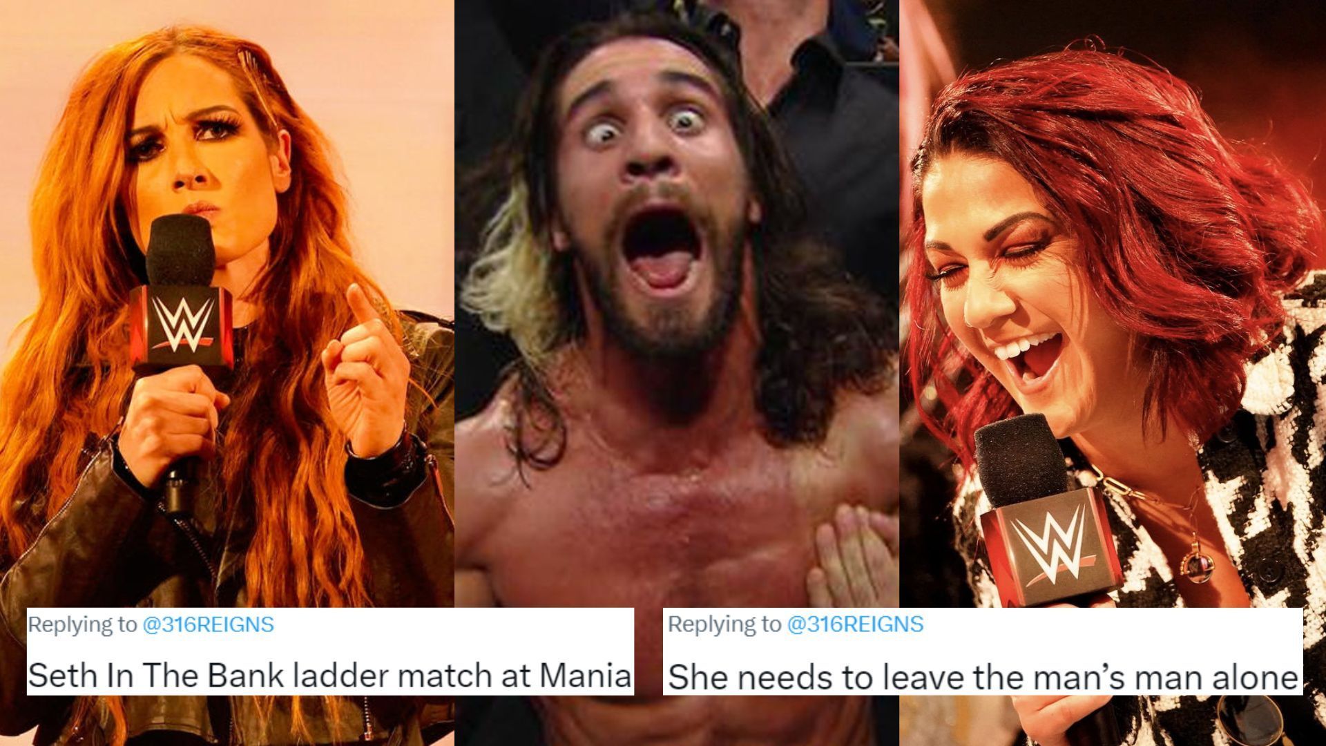 Becky Lynch; Seth Rollins; Bayley