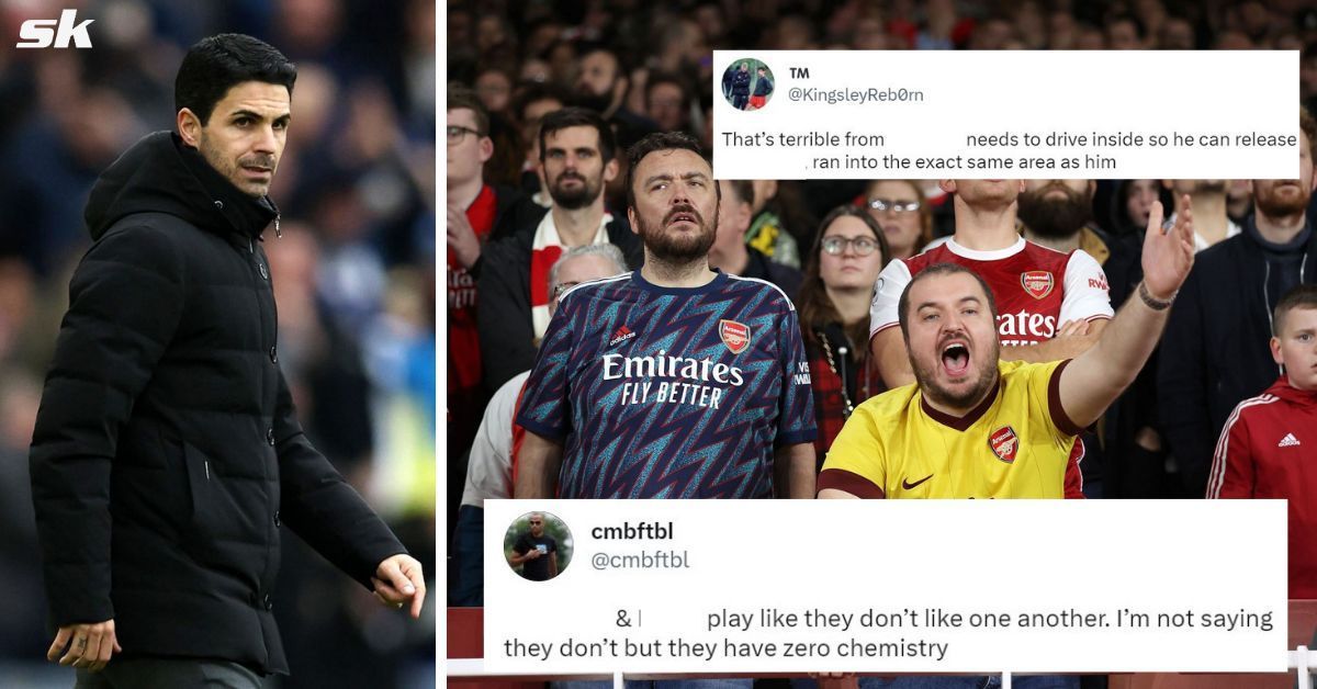 Arsenal fans have slammed Gabriel Martinelli and Eddie Nketiah as Arsenal drop points again