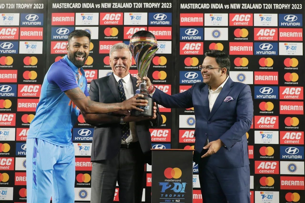 Hardik Pandya led India to a T20I series win against New Zealand. [P/C: BCCI]