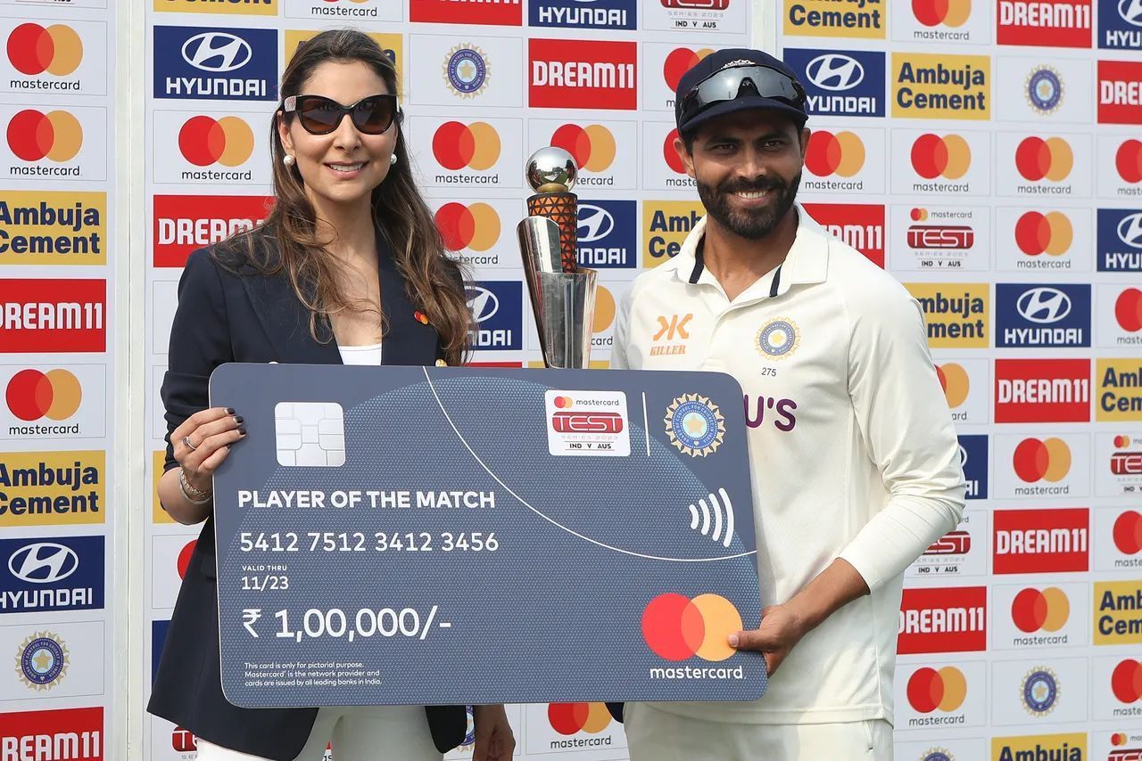 Ravindra Jadeja recently won Man of the Match in back-to-back Tests (Image: BCCI)