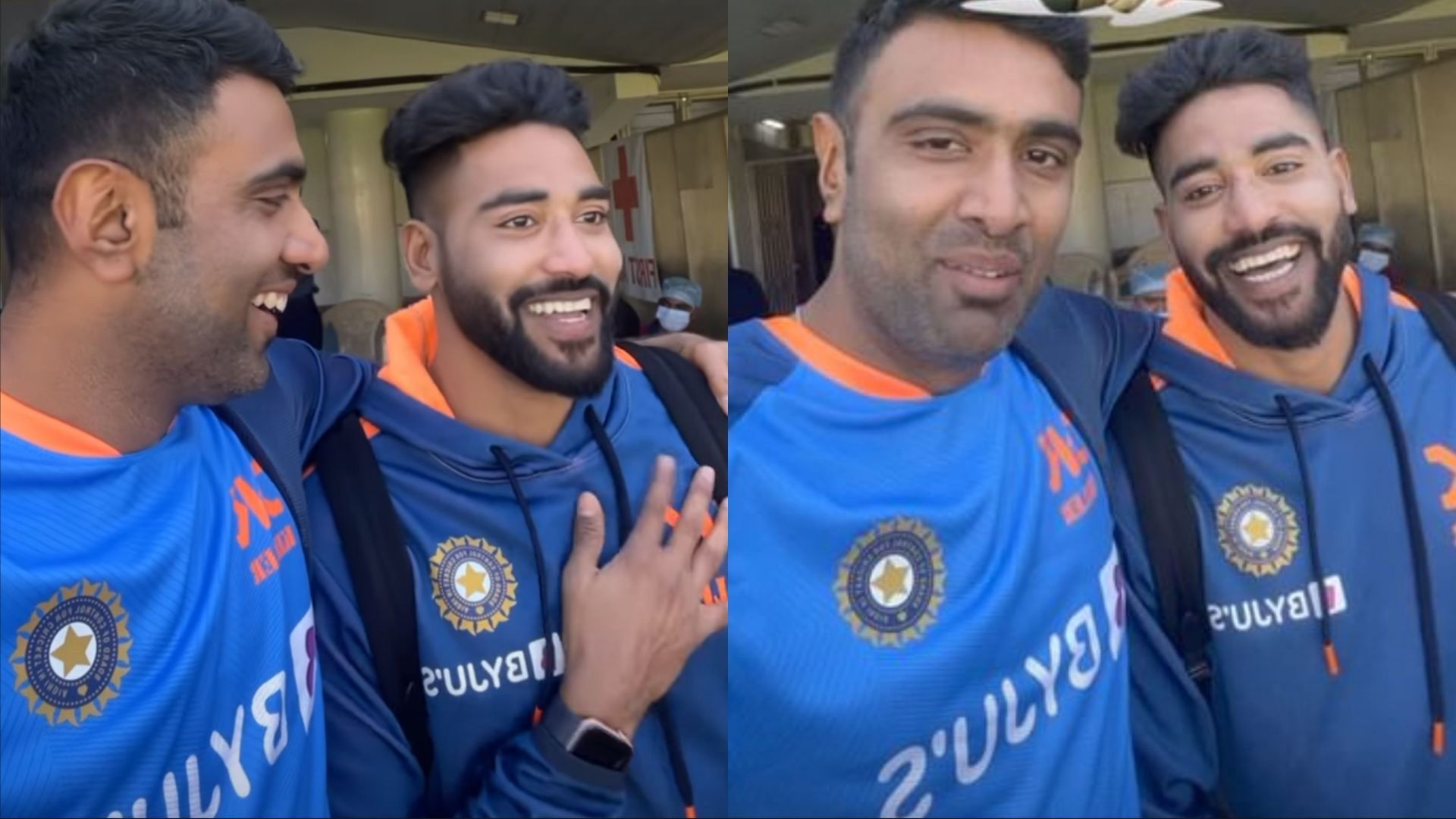 Ravichandran Ashwin uploaded a video with Mohammed Siraj today (Image: Instagram)