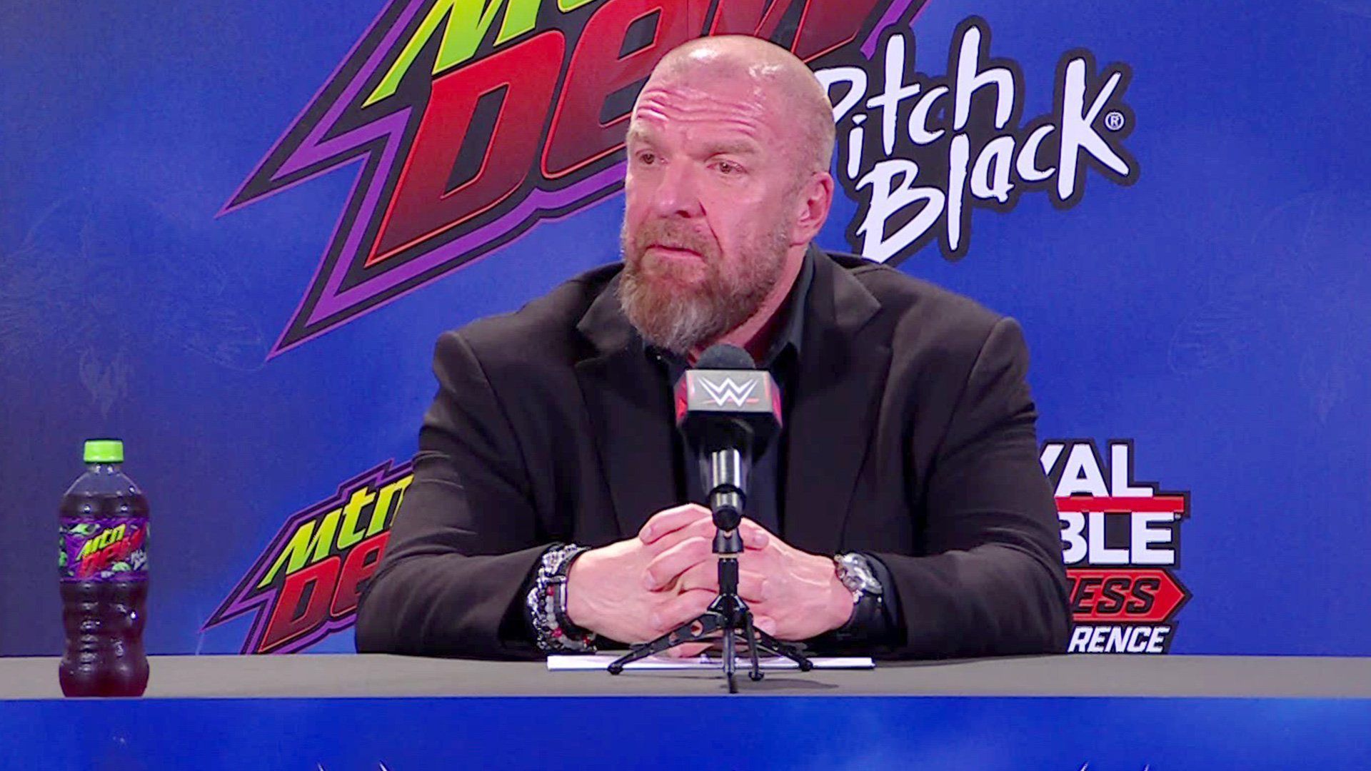 Triple H at a press conference