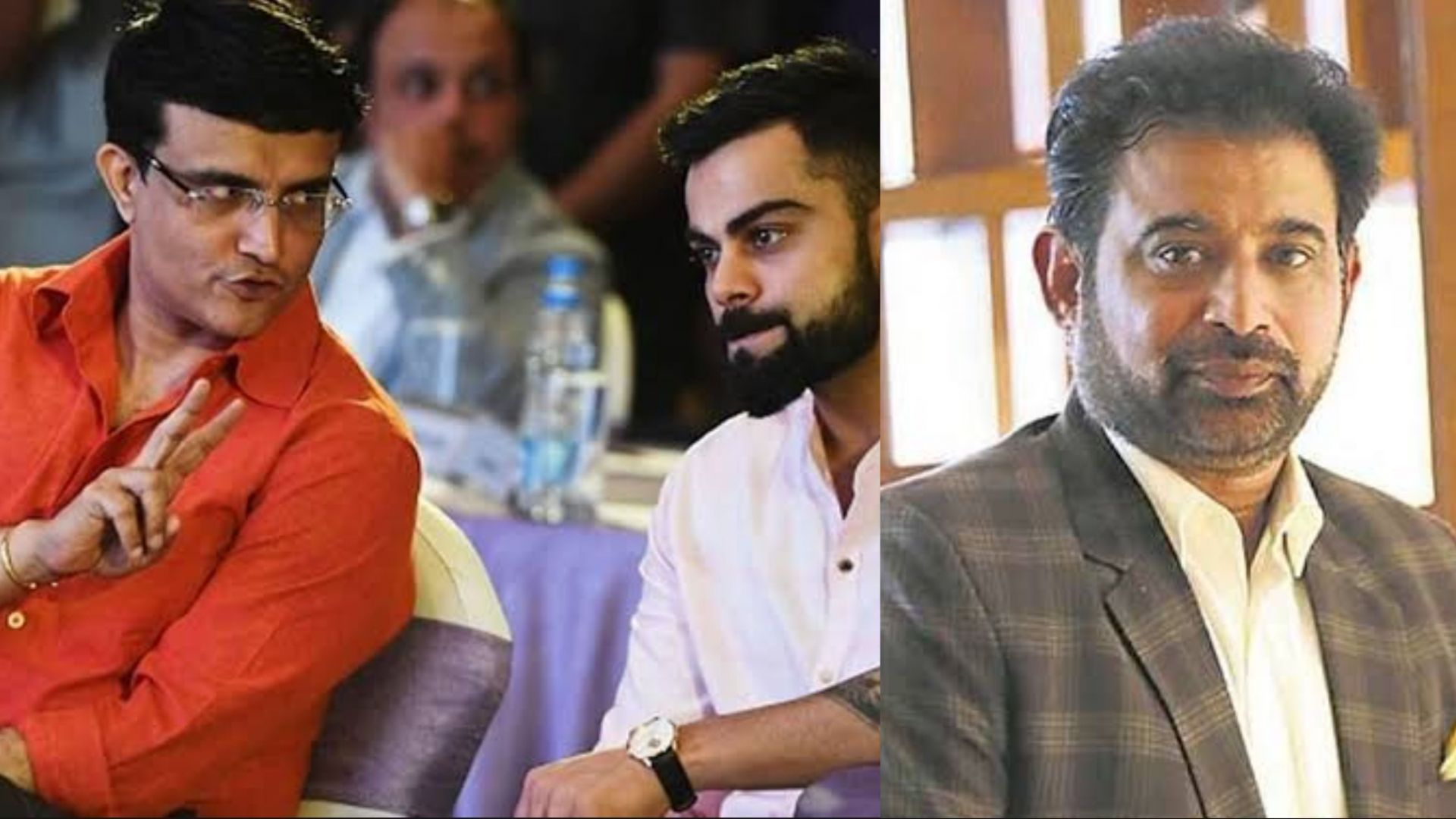 Virat Kohli, Sourav Ganguly and Chetan Sharma 