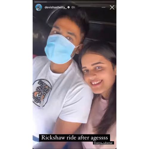 A screengrab of Devisha's Instagram story.