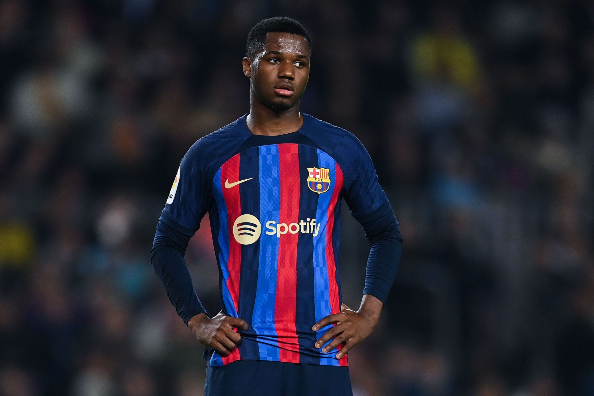 Ansu Fati's future at Barcelona is uncertain.