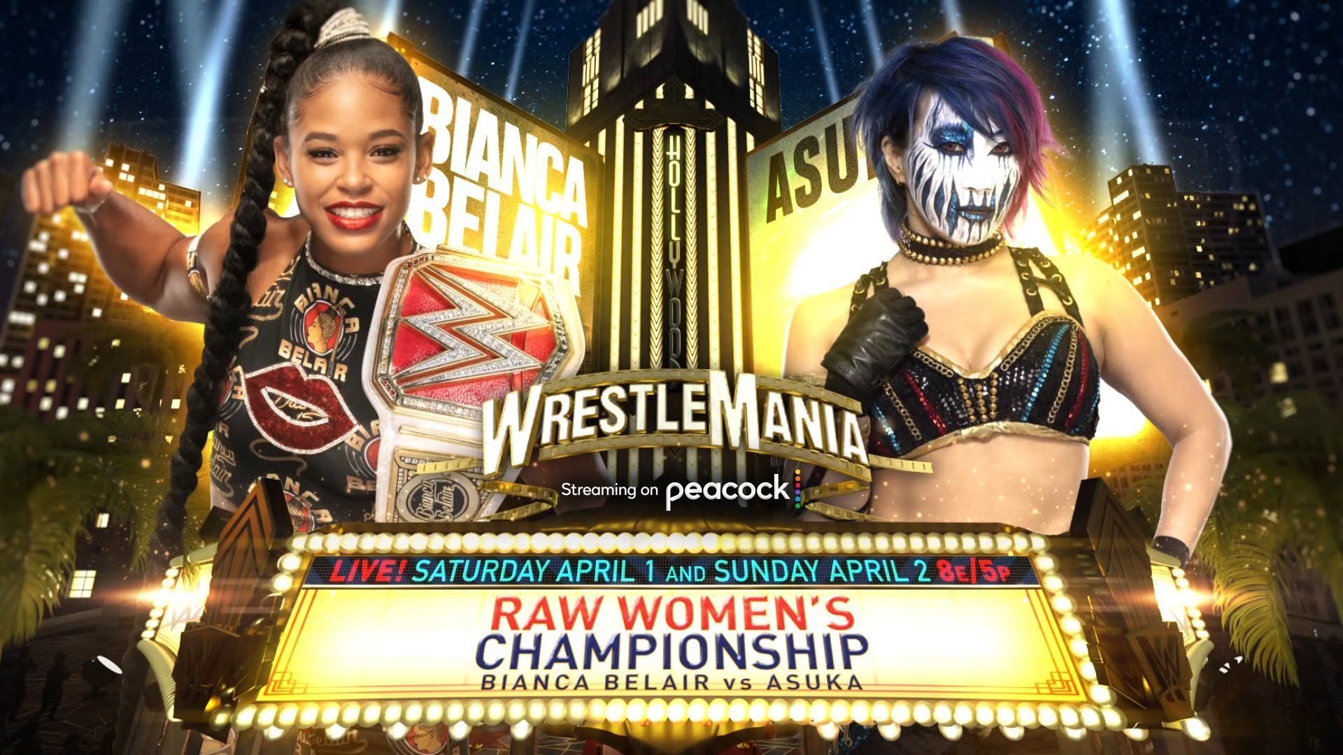 Asuka and Bianca Belair will face off at WrestleMania 39 for the Raw Women