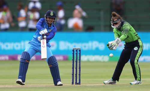 Smriti Mandhana starred with the bat in India's win against Ireland. [P/C: ICC]