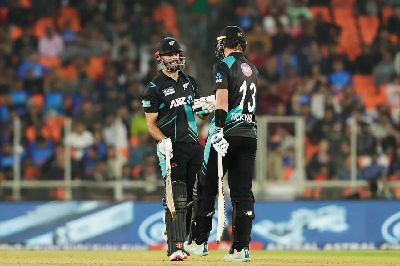 The Kiwi batters failed to impress in Ahmedabad (Image: BCCI)