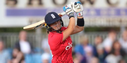 England had a mini-batting collapse after Alice Capsey's breezy half-century against Ireland.