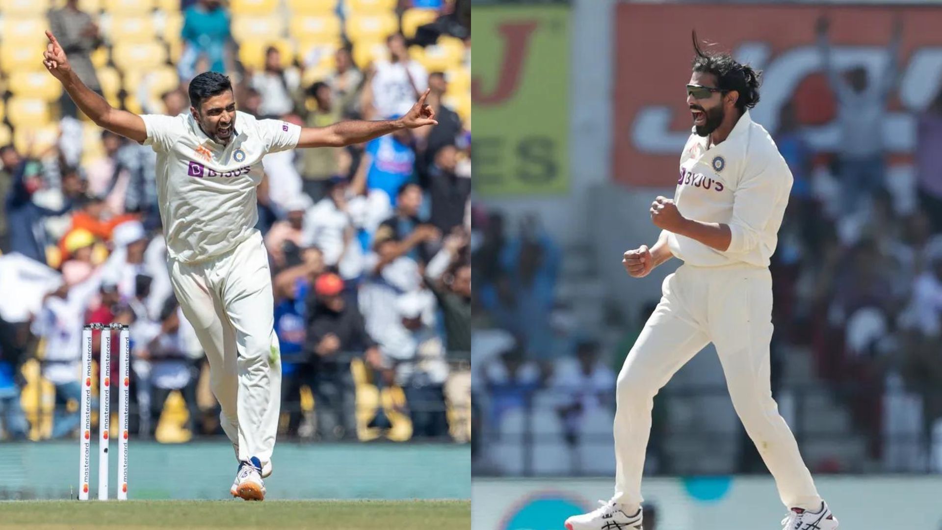 Ravichandran Ashwin (L) &amp; Ravindra Jadeja (P.C.:BCCI)