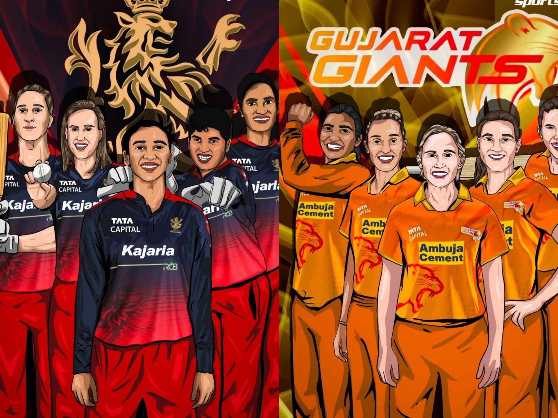 Royal Challengers Bangalore will take on Gujarat Giants on Wednesday [Pic Credit: Sportskeeda]